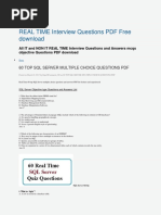 50 REAL TIME Interview Questions PDF