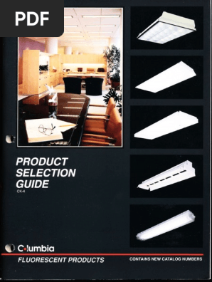コンポ Columbia Lighting Product Selection Guide Edition 4 1996