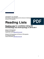 Reading Lists For BA A&a