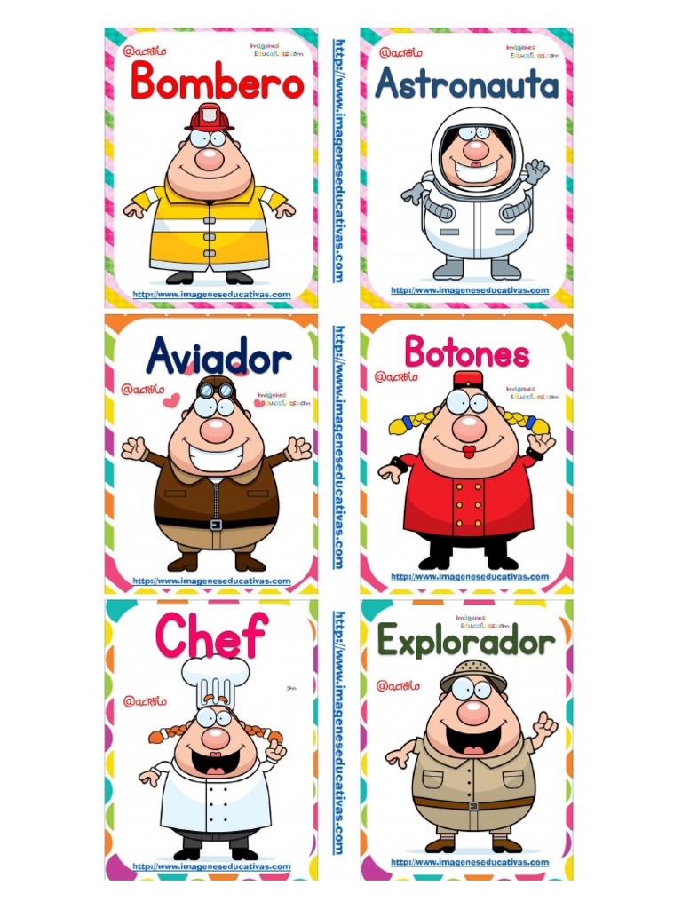 Profesiones Y Oficios Animados