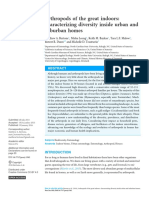 Arthropods of The Great Indoors - Characterizing Diversity Inside Urban and Suburban Homes PDF