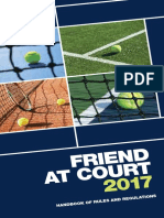 Tennis - Handbook of Rules and Regulations