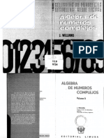 Algebra de Numeros Complejos, Vol VI, Williams J