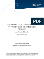 Estrategias de Control de Un Cocinador para Harina de Pesacado