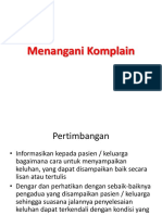 Menangani Komplain