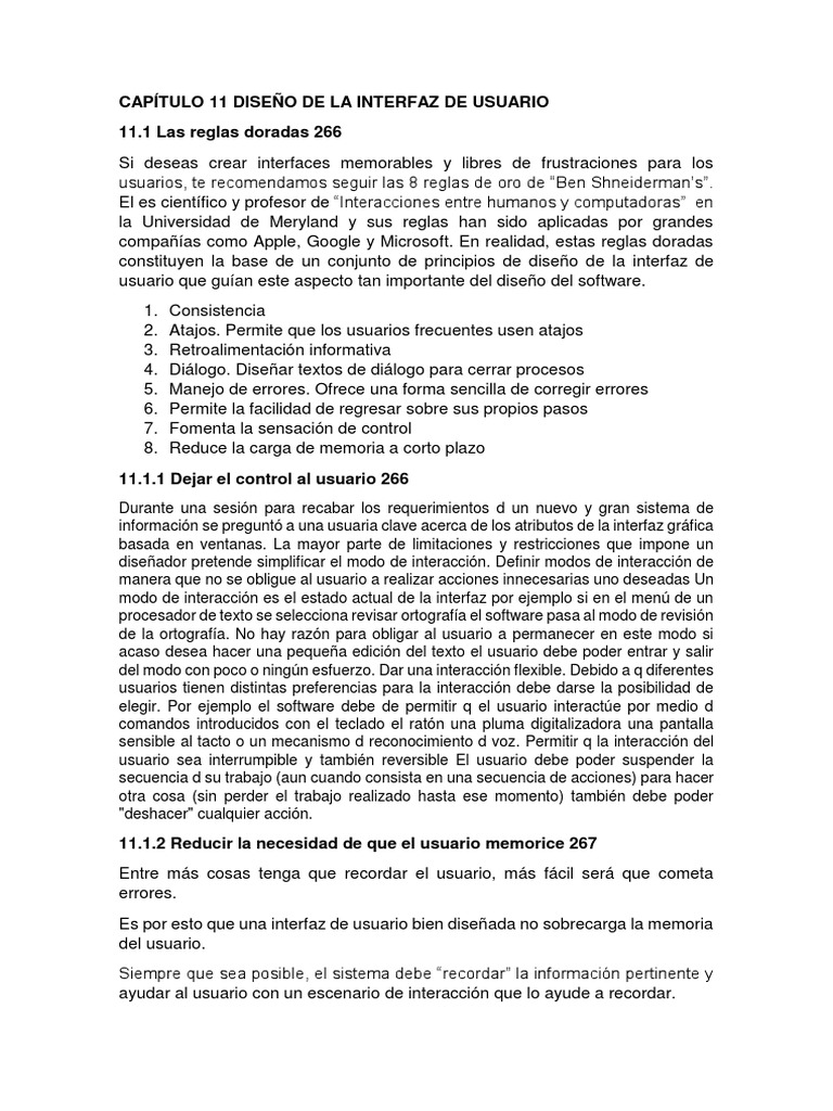 Diseño de Interfaz de Usuario Efectiva | PDF | Interfaces gráficas de ...