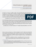 Obras Firmadas de Cristóbal Lozano para Los Jesuitas - Ricardo Estabridis Cárdenas