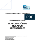 Informe Profesional - Elaboración de Helados Artesanales