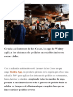 Waitry, la solución argentina para agilizar y pagar tus pedidos en restaurantes, bares y hoteles.pdf