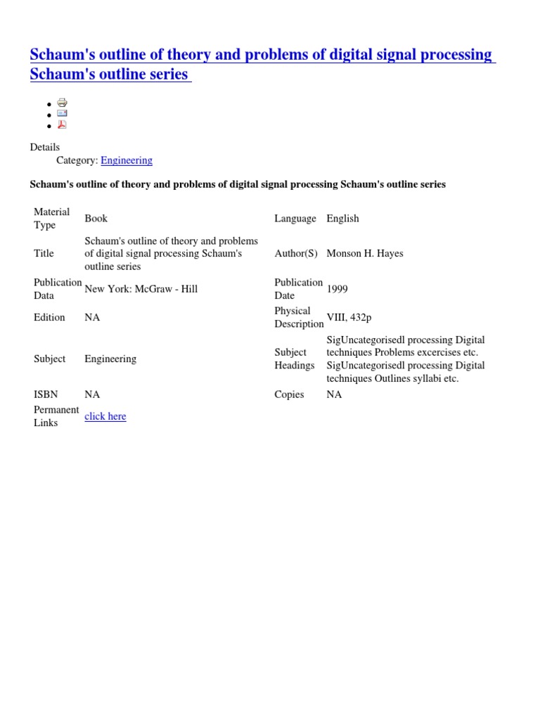 Digital Signal Processing Guide | PDF