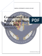 Consolidated Bar Tips, Batch 2015
