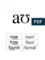 Phoneme Aʊ