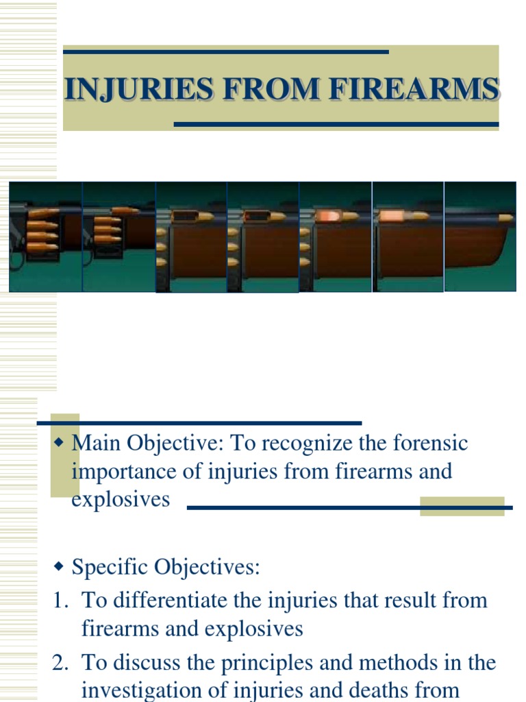 9-Firearm Explosives Injuries 2016 | PDF | Cartridge (Firearms) | Firearms