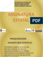 Asignaturas Estatales 2012