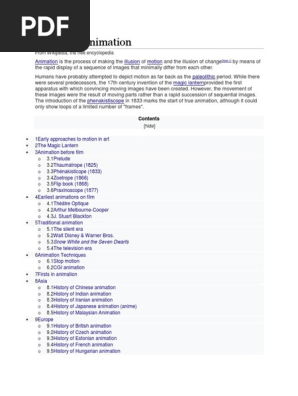 History of Animation