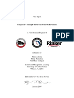 Compressive-Strength of Pervious Concrete Pavements