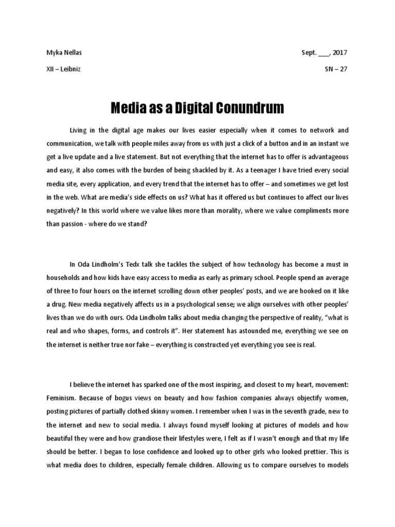 research paper printed media