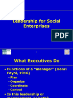 Social Enterprise Leadership