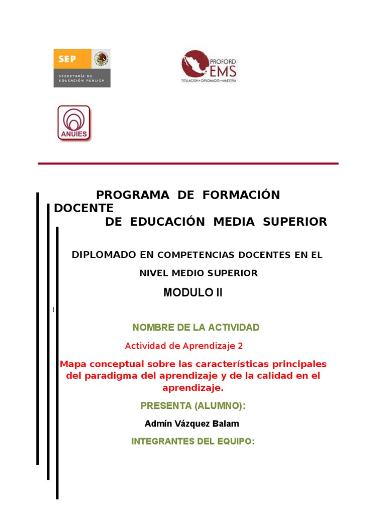 Mapa Conceptual del Aprendizaje en Educación | PDF | Maestros | Cambio