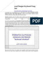 Perintah Autocad Dengan Keyboard Yang Wajib Diketahui