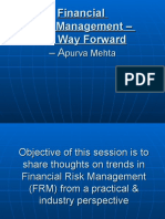 Financial Risk Management - The Way Forward