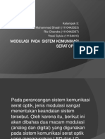 Modulasi Pada Sistem Komunikasi Serat Optik