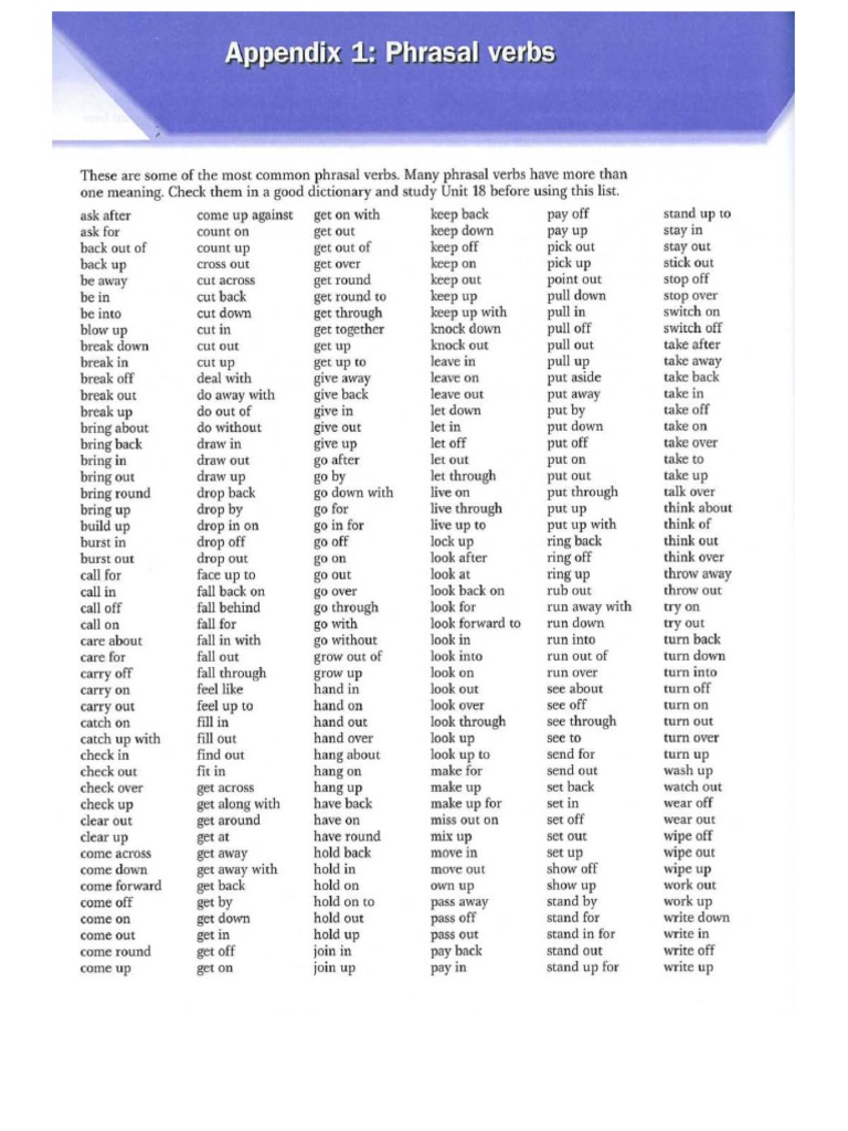 Cross-check synonyms that belongs to phrasal verbs