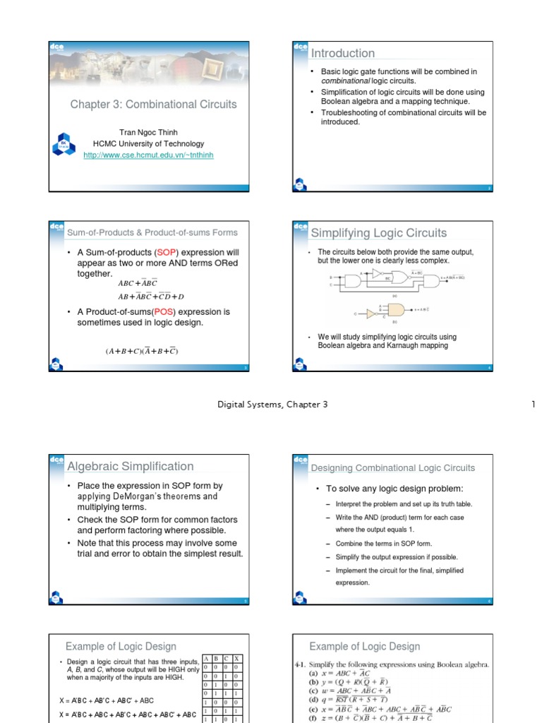 Combinational Circuits Overview | PDF | Integrated Circuit | Digital ...