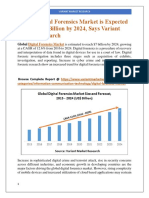 Global Digital Forensics Market is Expected to Reach $7 Billion by 2024, Says Variant Market Research