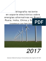 Salvaneschi, Juan Pablo | Una bibliografía reciente en soporte electrónico sobre energías alternativas en Brasil, Rusia, India, China y Sudáfrica