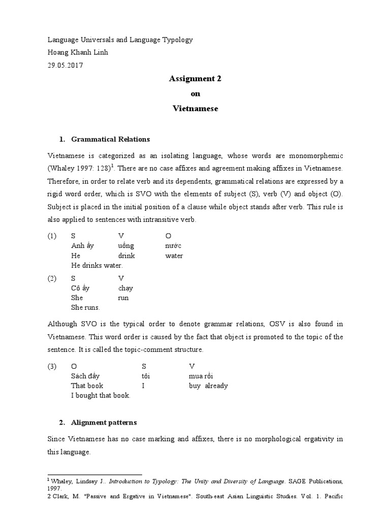 Assignment 2 Pdf Subject Grammar Object Grammar