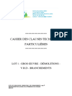 Cahier Des Clauses Techniques Particulières
