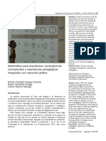 Crespo, Sanabria & Guerra (2012) - Matemática para Arquitectos: Convergencias Conceptuales y Experiencias Pedagógicas Integradas Con Expresión Gráfica