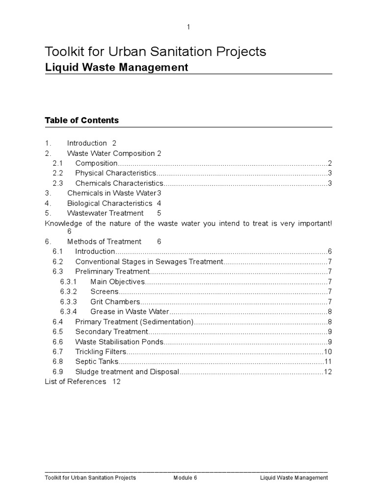 Liquid Waste Management Overview | PDF | Sewage Treatment | Wastewater