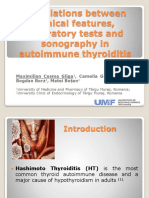 Correlations in Hashimoto Thyroiditis