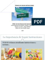 La Importancia de Seguir Instrucciones