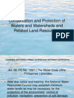Conservation of Watersheds and Protection of Water Resources