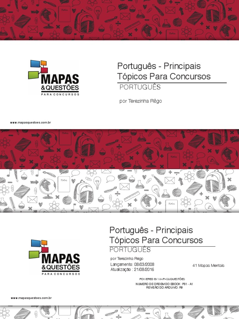 Mapa Mental de PORTUGUÊS | PDF | Pronome | Português (idioma)