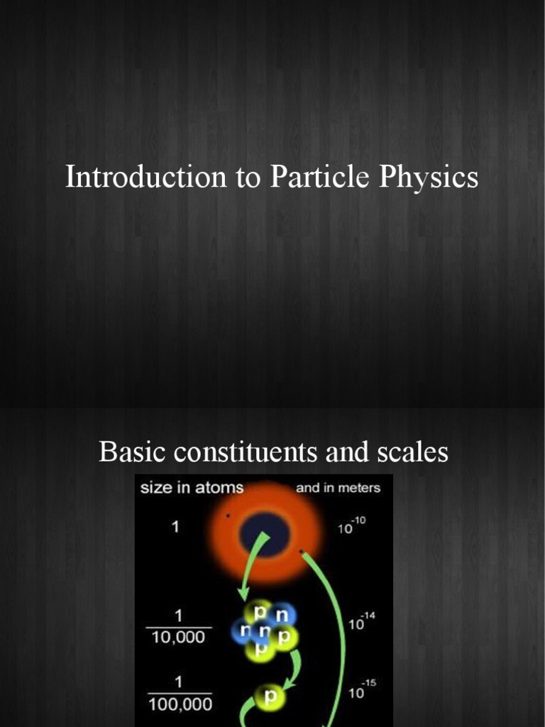 Introduction To Particle Physics | PDF | Standard Model | Boson