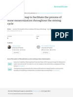 A Technology Map to Facilitate the Process of Modernisation Through out the Mining Cycle