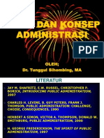 Teori Dan Konsep Administrasi