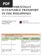 Sustainable Transport