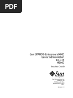 Sun SPARC® Enterprise MX000 Server Administration ES-411 M9000