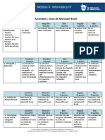 Mod II - Unidad1 - Actividad1 - Rubrica