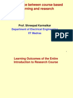 Diff Betn Course Based Learning and Research_Karmalkar_Aug 17 2017