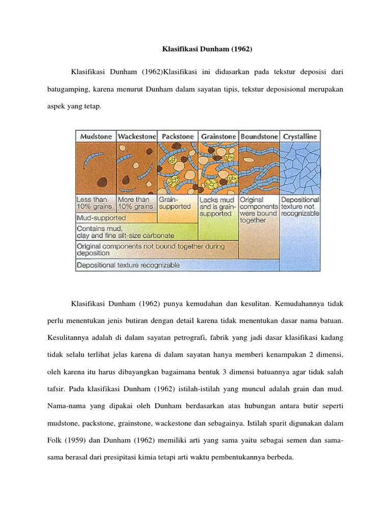 Klasifikasi Dunham | PDF