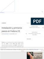 Instalación y Primeros Pasos en Fedora