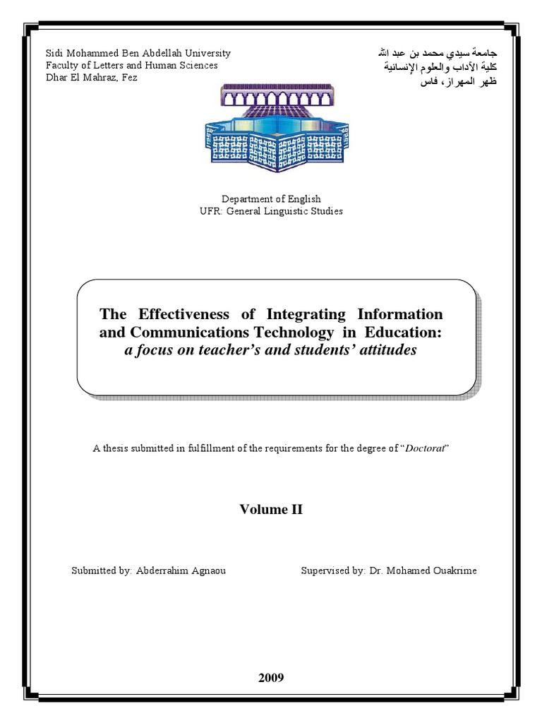 The Effectiveness Of Integrating Information And - 