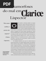 As metamorfoses do mal em Clarice Lispector