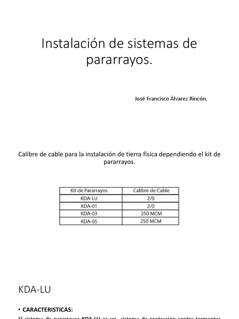 Instalación de Sistemas de Pararrayos | PDF | Aluminio | Materiales